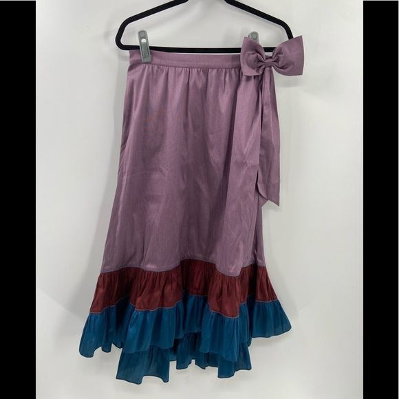 Sachin & Babi Colorblocked Maxi Skirt Sz 8 - Picture 2 of 4